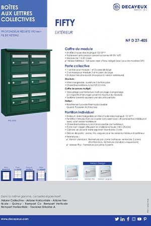 Fiche fifty extérieur